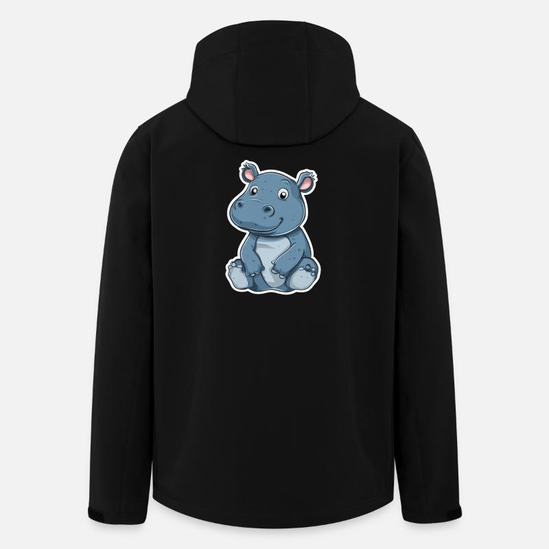 Hippopotame - Veste softshell homme en polyester recyclé Stanley/Stella - noir
