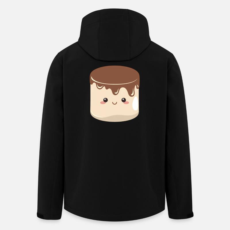 Kawaii Schokoladen-Marshmallow - Recycelte Männer Softshell-Jacke von Stanley/Stella - Schwarz