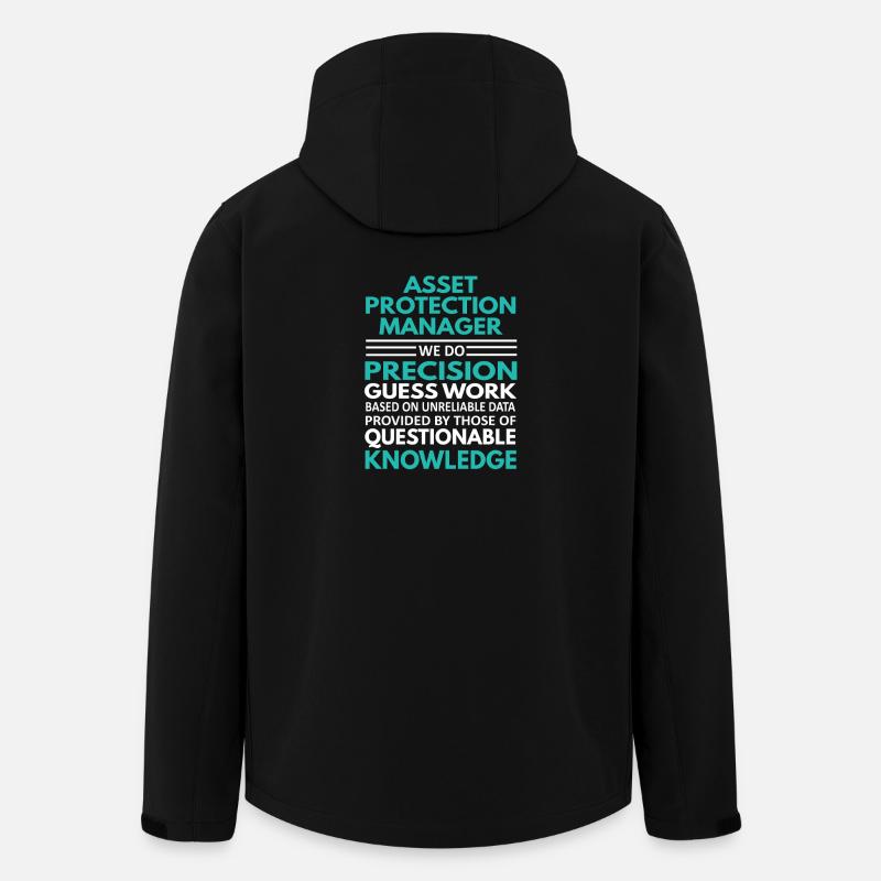Asset Protection Manager Quote Design - Men’s Recycled Softshell Jacket by Stanley/Stella - black