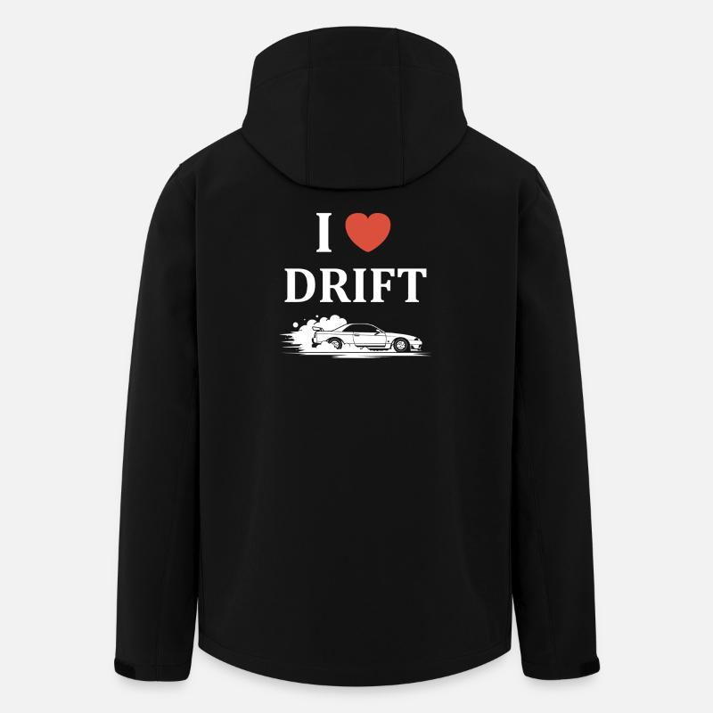 Passionate Drift Car Design - Men’s Recycled Softshell Jacket by Stanley/Stella - black