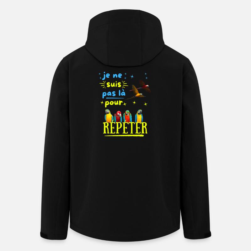 Don't force me to repeat - Men’s Recycled Softshell Jacket by Stanley/Stella - black
