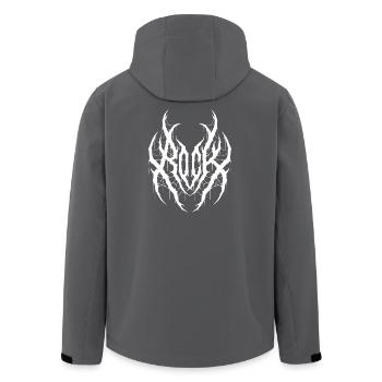 Rock Word in Black Metal Style - Men’s Recycled Softshell Jacket by Stanley/Stella - black - Back - AI Model Male 185 light (185cm)