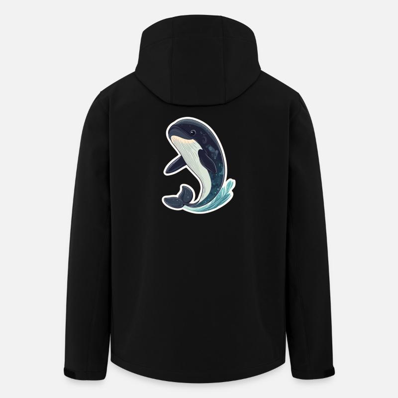 baleine - Veste softshell homme en polyester recyclé Stanley/Stella - noir