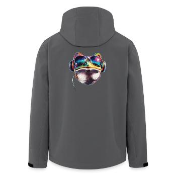 Grenouille Petit Crapaud Grenouille Grenouille Prince Grenouilles - Veste softshell homme en polyester recyclé Stanley/Stella - charbon - Dos - AI Model Male 185 light (185cm)