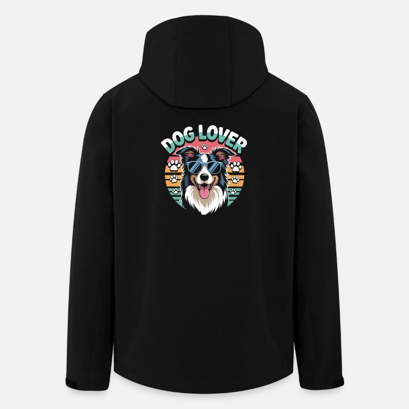 Hundefreund - Recycelte Männer Softshell-Jacke von Stanley/Stella - Schwarz