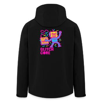 Glitchcore ! - Veste softshell homme en polyester recyclé Stanley/Stella - noir - Dos - AI Model Male 185 light (185cm)