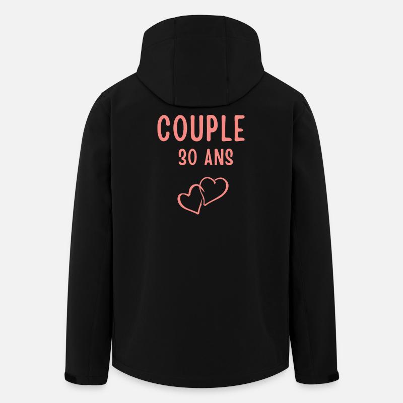 30th Birthday Love Duo - Men’s Recycled Softshell Jacket by Stanley/Stella - black