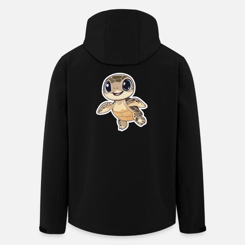 Turtle - Men’s Recycled Softshell Jacket by Stanley/Stella - black