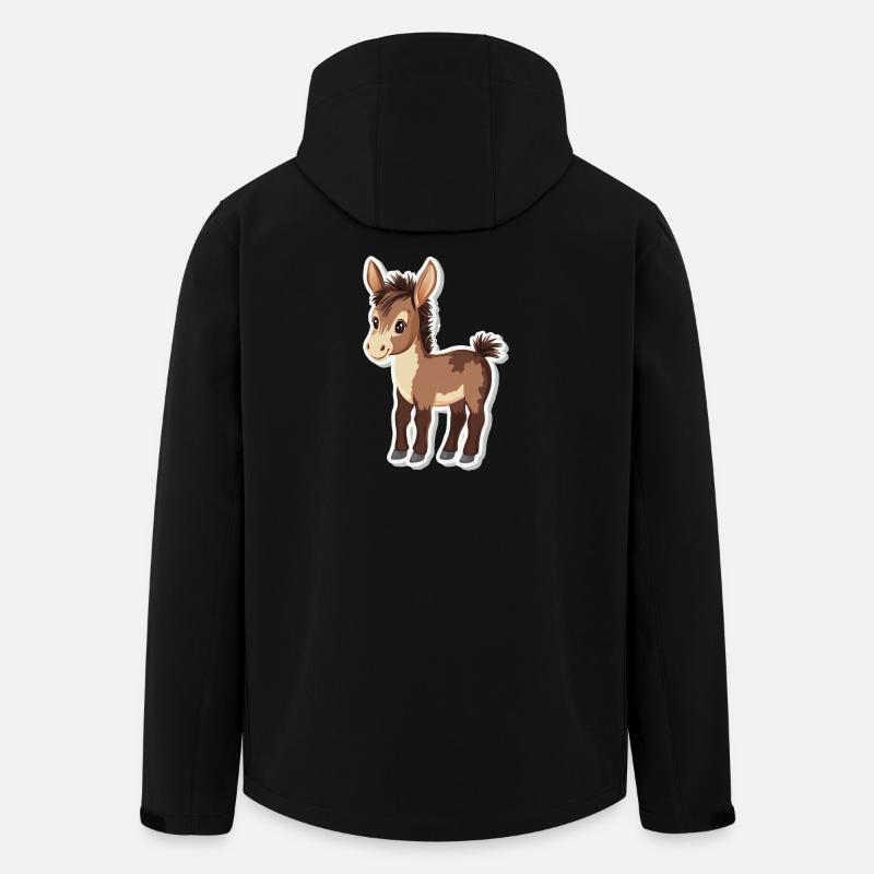 Esel - Recycelte Männer Softshell-Jacke von Stanley/Stella - Schwarz