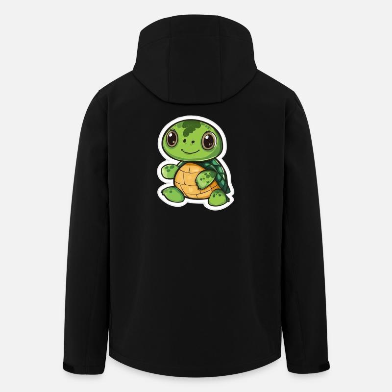 Schildkröte - Recycelte Männer Softshell-Jacke von Stanley/Stella - Schwarz