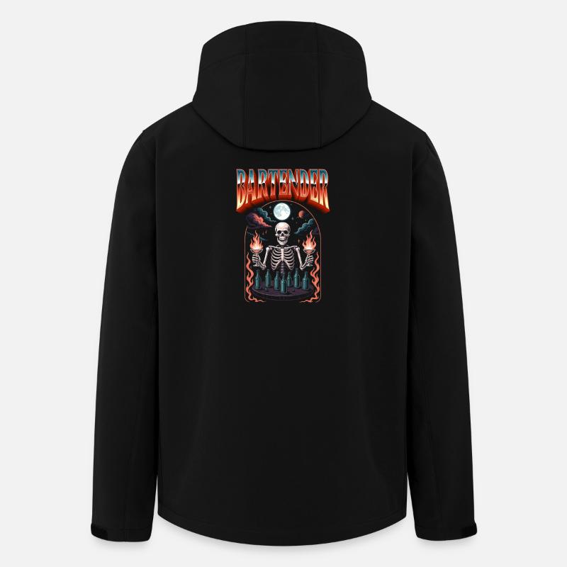 Barkeeper Halloween Barmann Barkeeperin - Recycelte Männer Softshell-Jacke von Stanley/Stella - Schwarz