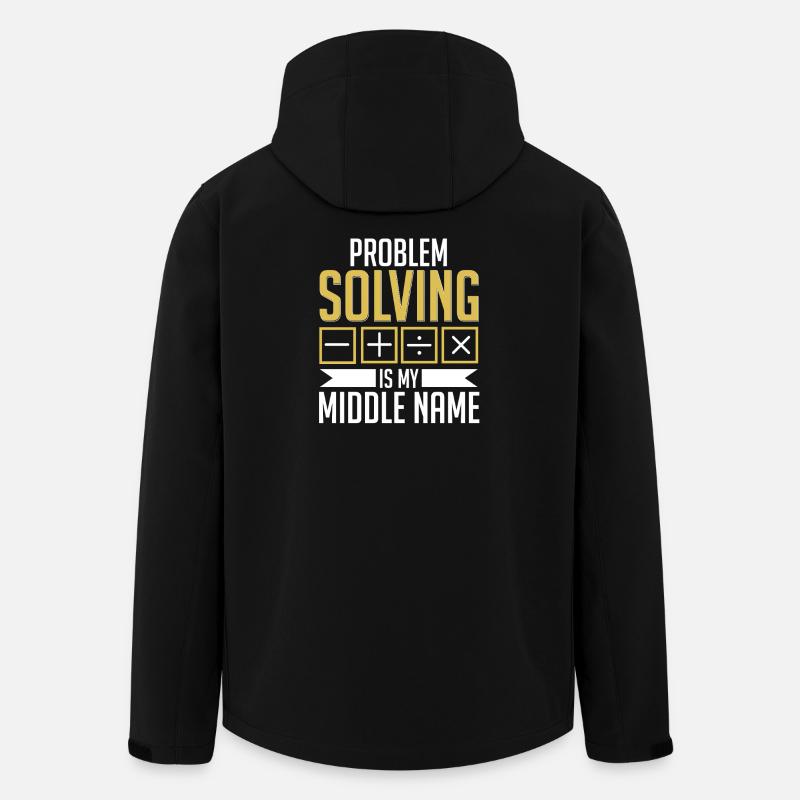 Mathe Mathelehrer Problem Solving My Middle Name - Recycelte Männer Softshell-Jacke von Stanley/Stella - Schwarz