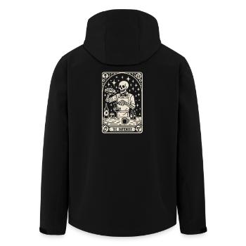 Bartender Barman The Bartender Tarot Cocktail - Men’s Recycled Softshell Jacket by Stanley/Stella - black - Back - AI Model Male 185 light (185cm)