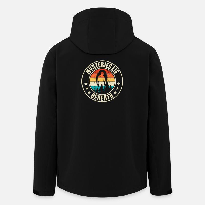 Spelunking Cave Explorer - Men’s Recycled Softshell Jacket by Stanley/Stella - black