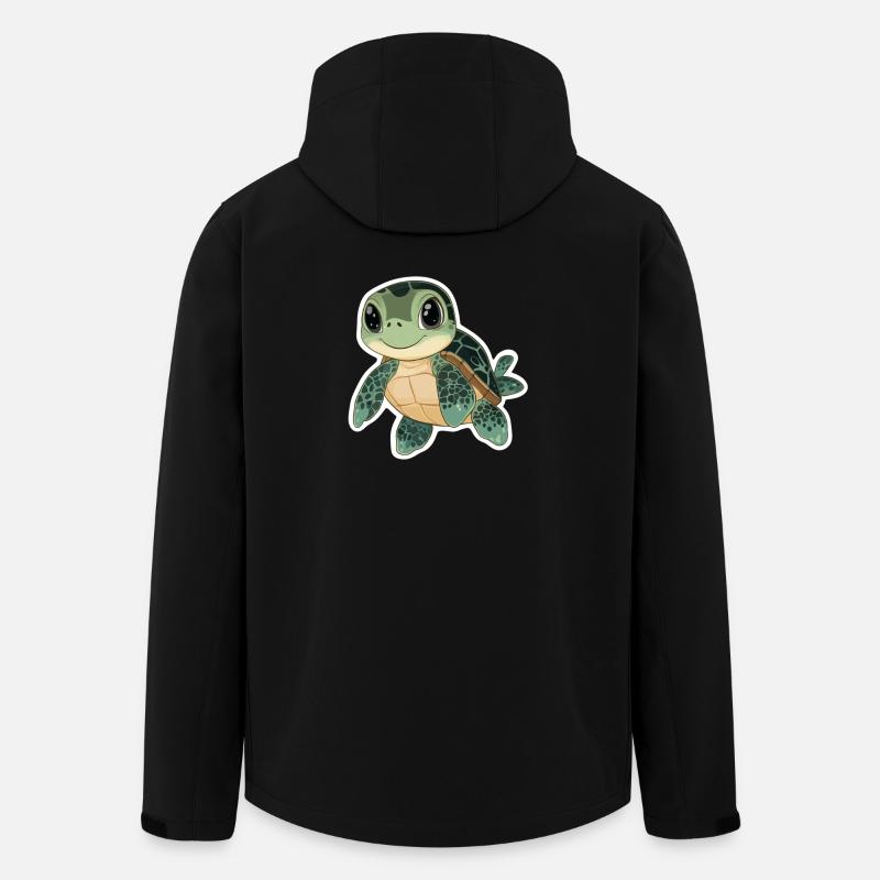 Schildkröte - Recycelte Männer Softshell-Jacke von Stanley/Stella - Schwarz
