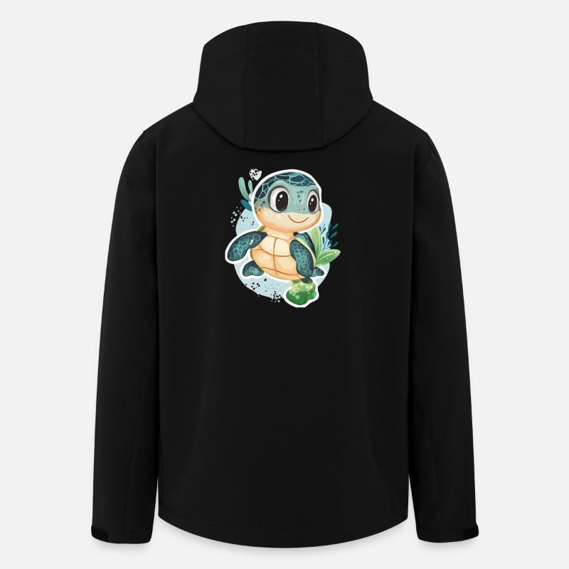 Turtle - Men’s Recycled Softshell Jacket by Stanley/Stella - black