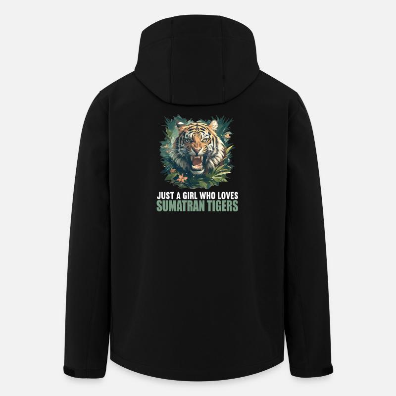 Sumatra-Tiger - Recycelte Männer Softshell-Jacke von Stanley/Stella - Schwarz