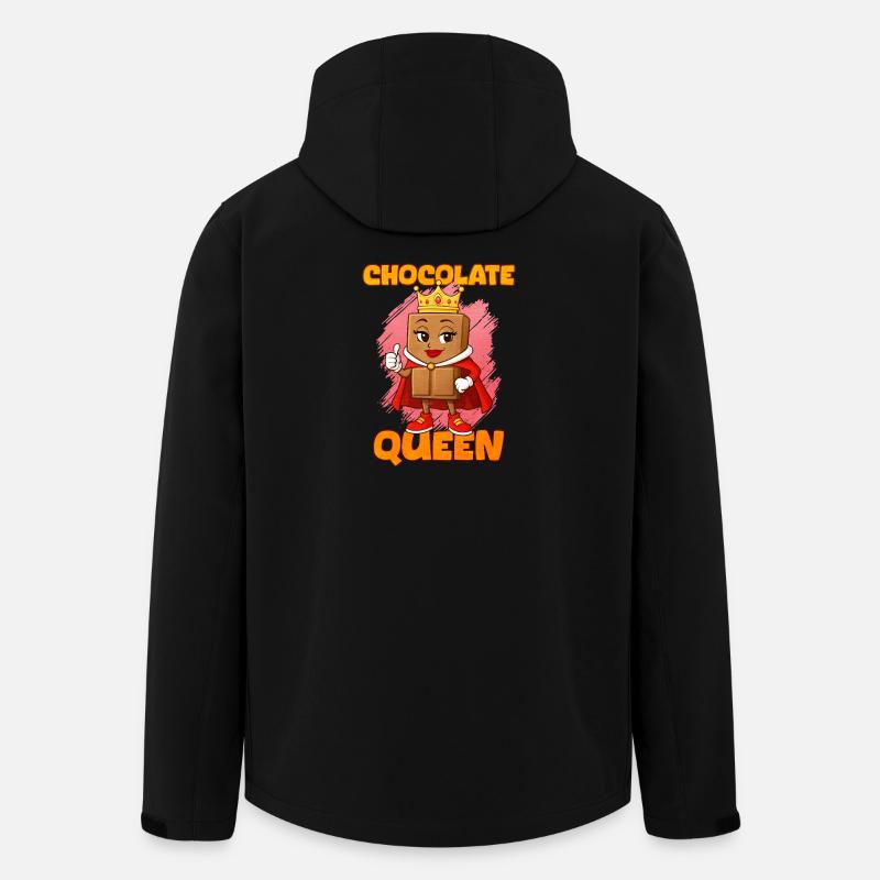 Queen of Chocolate with Crown - Men’s Recycled Softshell Jacket by Stanley/Stella - black