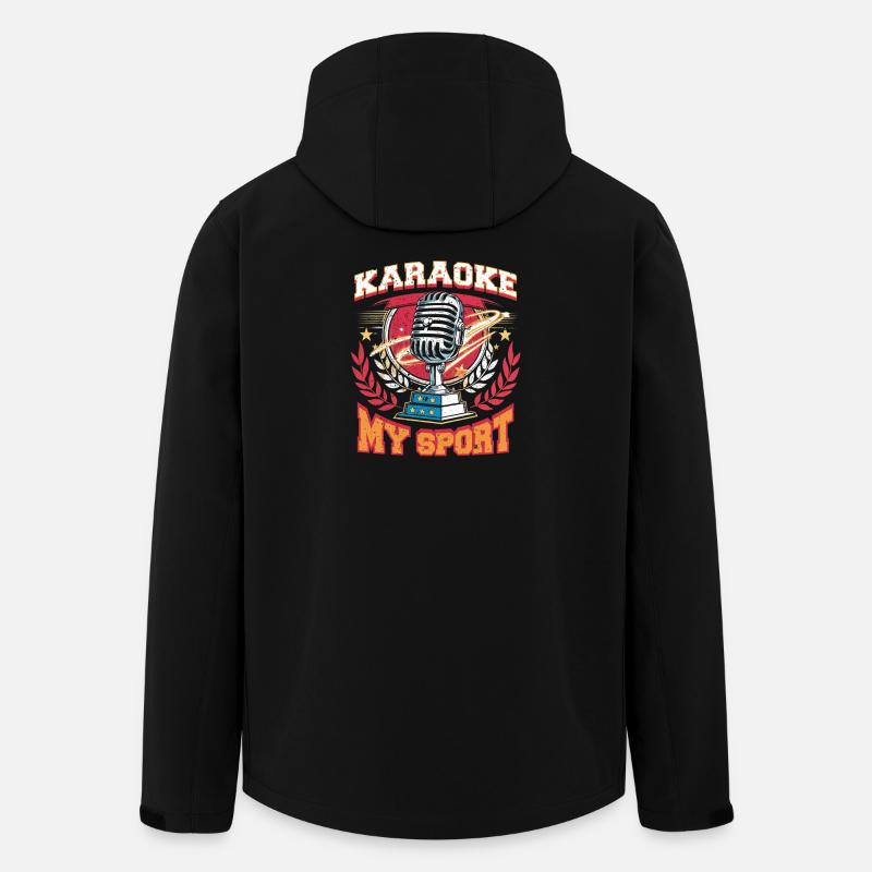 Karaoke Karaokesänger - Recycelte Männer Softshell-Jacke von Stanley/Stella - Schwarz