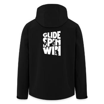 Lancer du poids Lancer du poids Lancer du poids Glide Spin Win - Veste softshell homme en polyester recyclé Stanley/Stella - noir - Dos - AI Model Male 185 light (185cm)