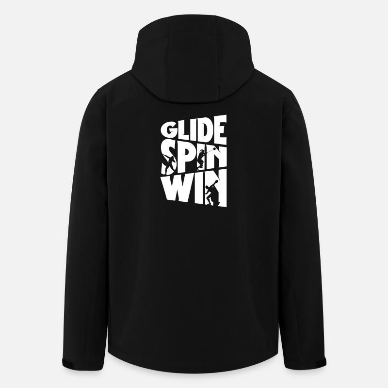 Kugelstoßen Kugelstoß Kugelstoßer Glide Spin Win - Recycelte Männer Softshell-Jacke von Stanley/Stella - Schwarz