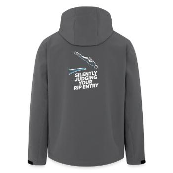 Diving diving board - Men’s Recycled Softshell Jacket by Stanley/Stella - black - Back - AI Model Male 185 light (185cm)