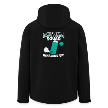 Inhalateurs de l’escouade de l’asthme jusqu’aux asthmatiques - Veste softshell homme en polyester recyclé Stanley/Stella - noir - Dos - AI Model Male 185 light (185cm)
