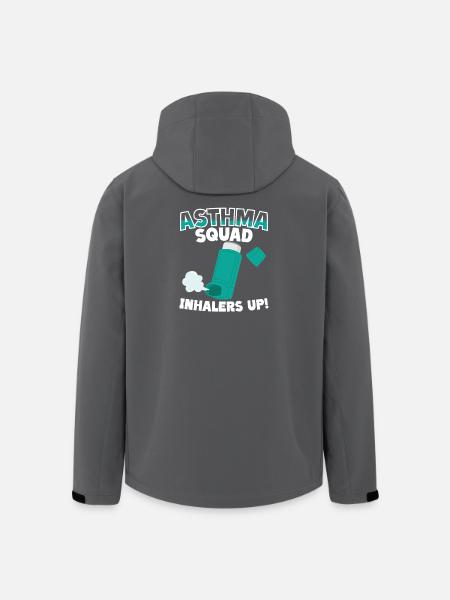 Asthma Squad Inhalers Up Asthmatics - Men’s Recycled Softshell Jacket by Stanley/Stella - black