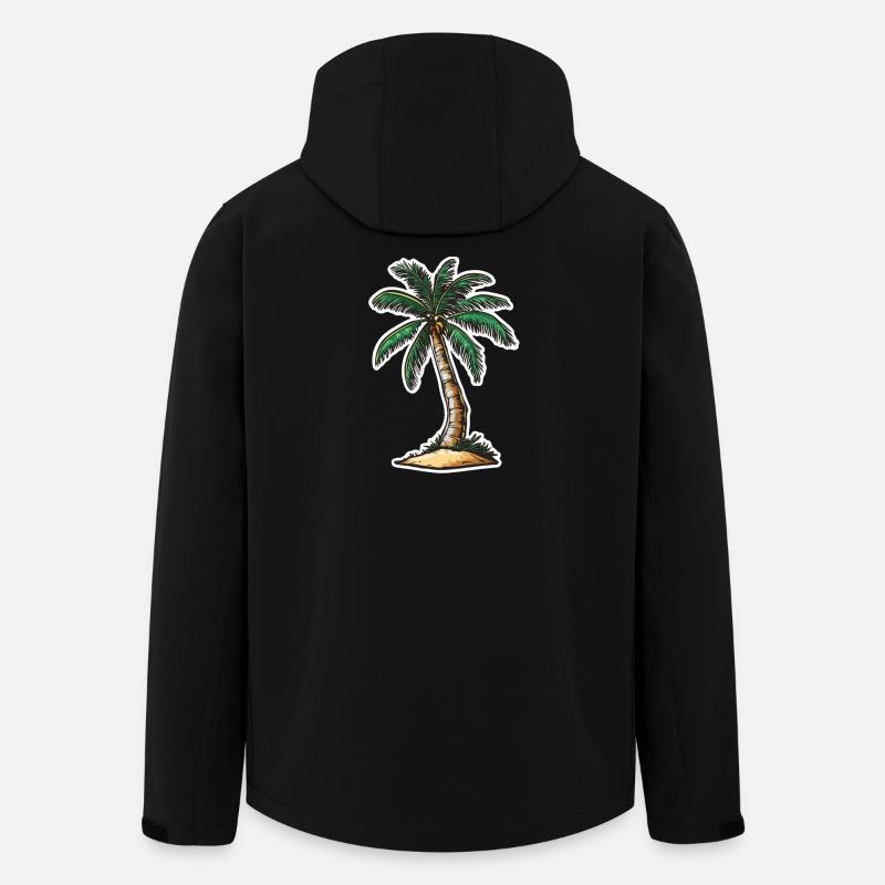 Palme - Recycelte Männer Softshell-Jacke von Stanley/Stella - Schwarz