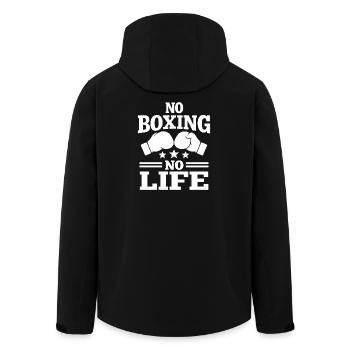 No Boxing No Life Boxing Gloves Boxing Gloves - Men’s Recycled Softshell Jacket by Stanley/Stella - black - Back - AI Model Male 185 light (185cm)