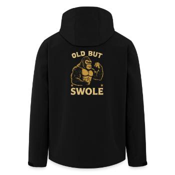 Fitness Motivation Bodybuilder Old But Swole Gym - Men’s Recycled Softshell Jacket by Stanley/Stella - black - Back - AI Model Male 185 light (185cm)