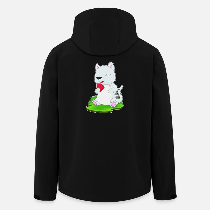 Cat Poker Poker Cards - Men’s Recycled Softshell Jacket by Stanley/Stella - black