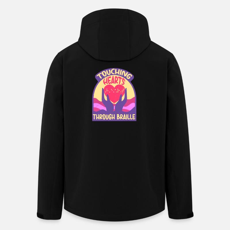 Braille Lehrer Blindenschrift Punktum - Recycelte Männer Softshell-Jacke von Stanley/Stella - Schwarz