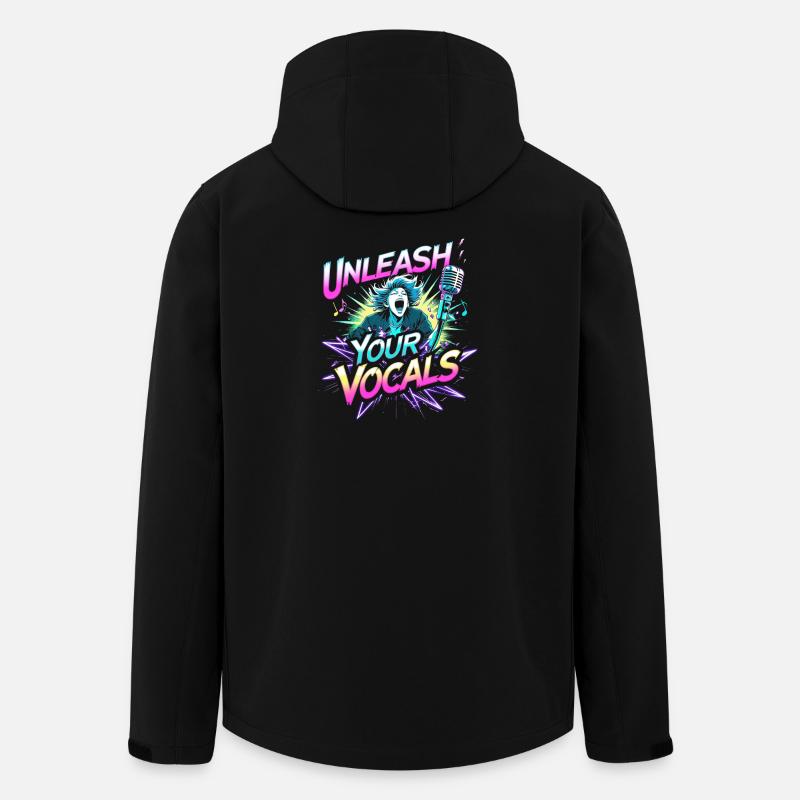Karaoke Karaokesänger Unleash Your Vocals - Recycelte Männer Softshell-Jacke von Stanley/Stella - Schwarz