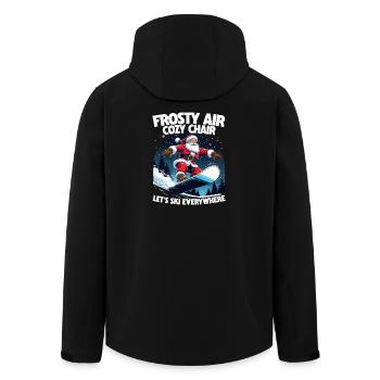 Ski Skifahrer Wintersport - Recycelte Männer Softshell-Jacke von Stanley/Stella - Schwarz - Hinten - AI Model Male 185 light (185cm)
