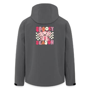 Axolotl Halloween Groovy Devil Spooky Season - Men’s Recycled Softshell Jacket by Stanley/Stella - anthracite - Back - AI Model Male 185 light (185cm)