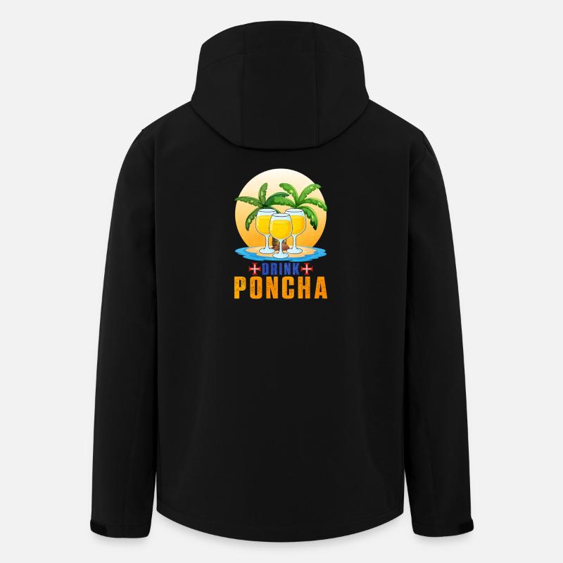 Tropische Drink-Poncha Madeira - Recycelte Männer Softshell-Jacke von Stanley/Stella - Schwarz
