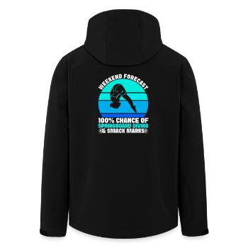 Diving diving board - Men’s Recycled Softshell Jacket by Stanley/Stella - black - Back - AI Model Male 185 light (185cm)