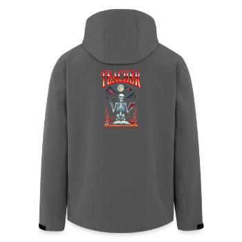 teacher Halloween teacher educator - Men’s Recycled Softshell Jacket by Stanley/Stella - black - Back - AI Model Male 185 light (185cm)