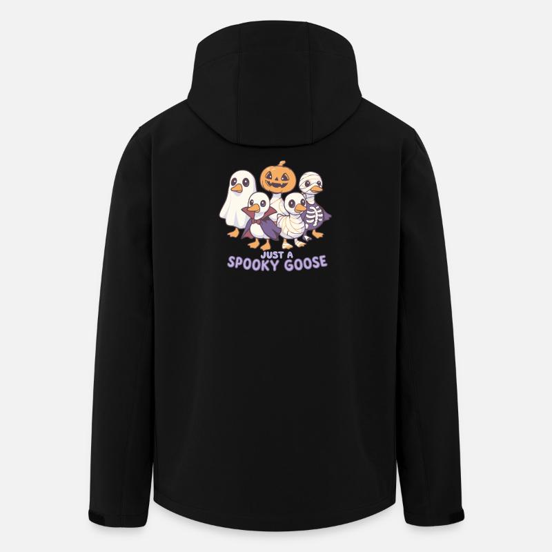 Gruselige Gans Halloween Kostümdesign - Recycelte Männer Softshell-Jacke von Stanley/Stella - Schwarz