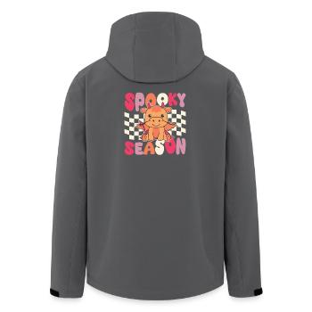 Drache Halloween Groovy Teufel Spooky Season - Recycelte Männer Softshell-Jacke von Stanley/Stella - Schwarz - Hinten - AI Model Male 185 light (185cm)