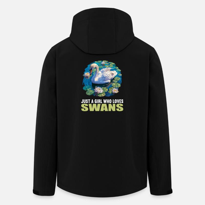 Swans Swan - Men’s Recycled Softshell Jacket by Stanley/Stella - black