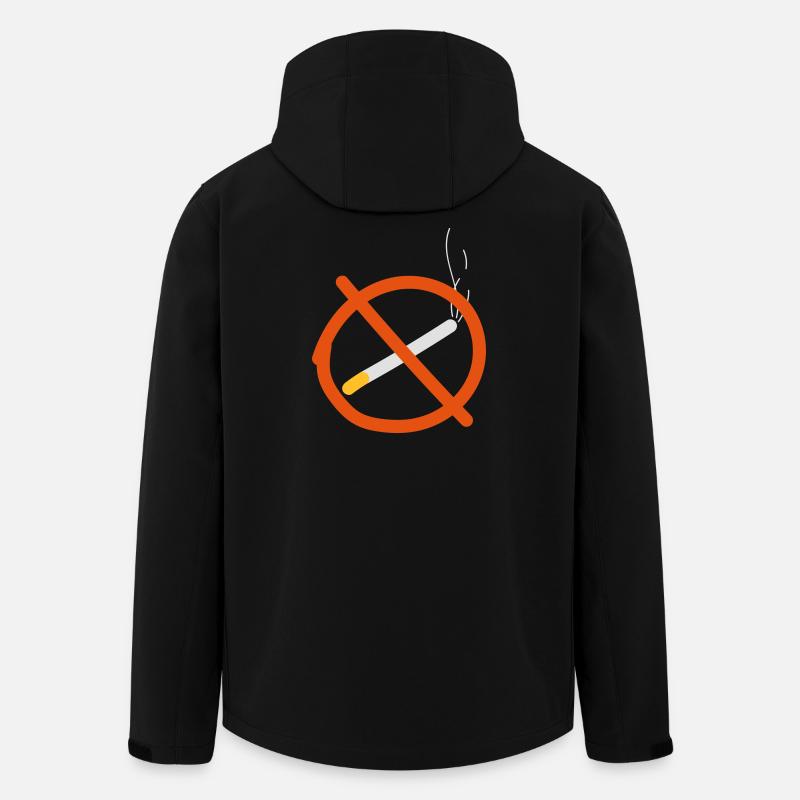 no smoking / nicht rauchen / cigarette / zigarette - Recycelte Männer Softshell-Jacke von Stanley/Stella - Schwarz