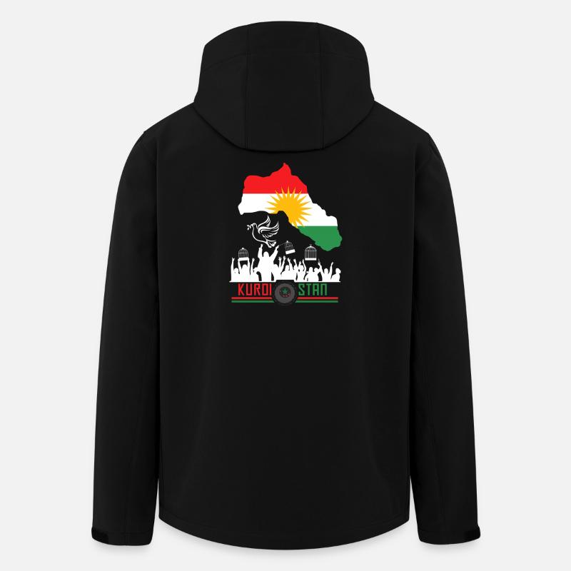 Kurdischer Flaggen mit Kurdistan Kurde - Recycelte Männer Softshell-Jacke von Stanley/Stella - Schwarz