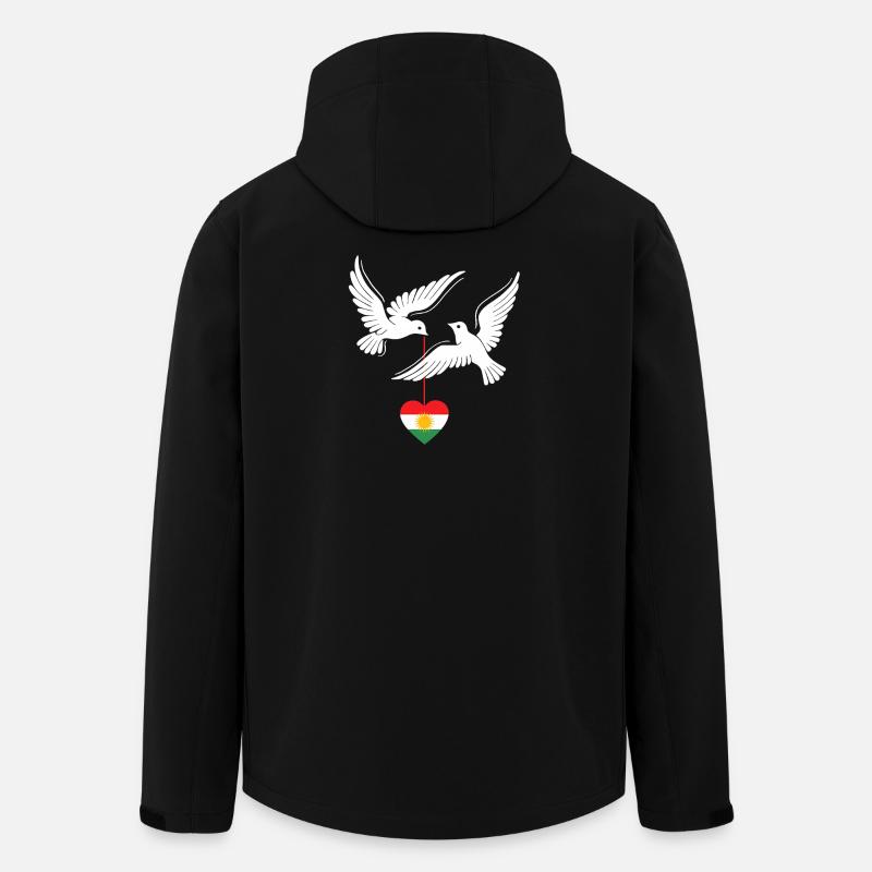 Kurdistan Kurden mit kurdischer Flagge - Recycelte Männer Softshell-Jacke von Stanley/Stella - Schwarz