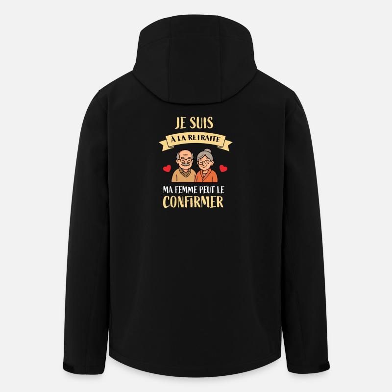 Ruhestand Spaß Senioren Geschenk Zuneigung Liebe - Recycelte Männer Softshell-Jacke von Stanley/Stella - Schwarz