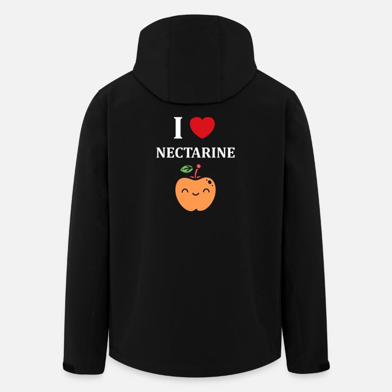 Vêtement avec motif Citronnerie Nectarine - Veste softshell homme en polyester recyclé Stanley/Stella - noir