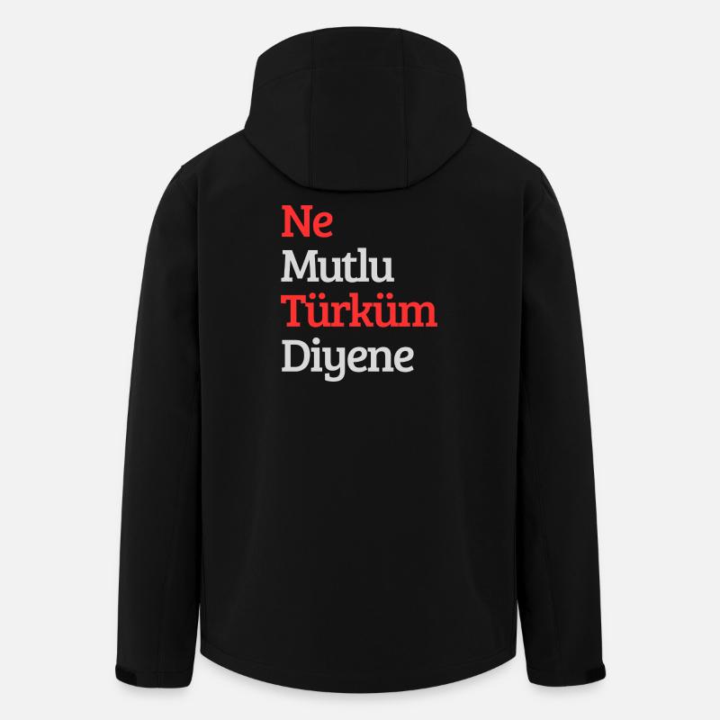 Turk - Recycelte Männer Softshell-Jacke von Stanley/Stella - Schwarz