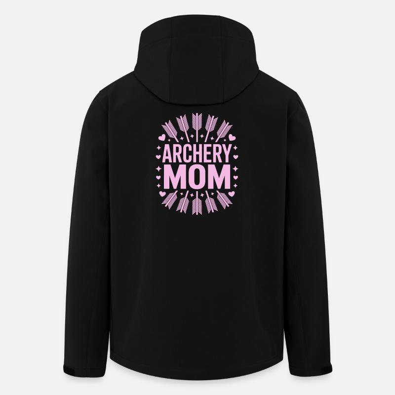Bogenschießen Spruch Mutter Bogenschießen Geschenk - Recycelte Männer Softshell-Jacke von Stanley/Stella - Schwarz