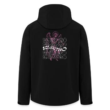 Musique électronique avec un design Heavenly Angel - Veste softshell homme en polyester recyclé Stanley/Stella - noir - Dos - AI Model Male 185 light (185cm)